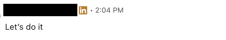 LinkedIn DM