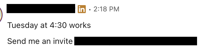 LinkedIn DM