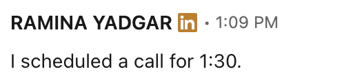 LinkedIn DM